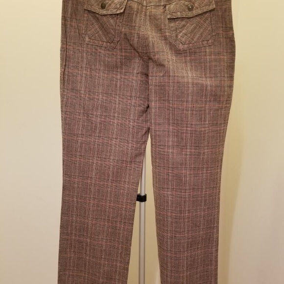 Plaid pants tan & black size 14 - Picture 2 of 2